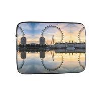 London Eye Sac pour ordinateur portable 17" avec pochette de protection intérieure, portable et adapté pour les voyages d'affaires ou les voyages