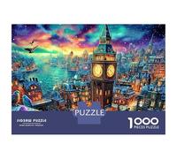 London Fantaisie Puzzle 1000 Pièces Carton Premium pour Couples, Entraînement De Concentration, Loisir en Intérieur, pour Habitants D’Appartements s 52x38cm/1000pcs