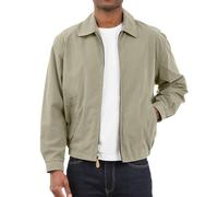 LONDON FOG Veste de golf auburn zippée sur le devant pour homme (tailles standard et grandes), Ciment, X-Large