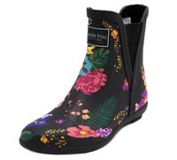LONDON FOG - Bottes de pluie Piccadilly - Pour femme, Noir (motif floral noir), 42 EU