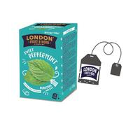 London Fruit® | Infusion Menthe et Réglisse Sans Caféine | Tisane Digestive Rafraîchissante à la Menthe - 20 Sachets (30 Gr)