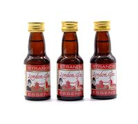 London Gin 3x25 ml - sans alcool, Essence de Vodka, Arôme pour gâteau