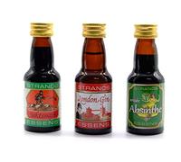 London Gin + Jaktsnaps + Absinthe Arômes 3x25ml - Essences Sans Alcool pour Vodka Maison, Bitters et Cocktails Herbacés