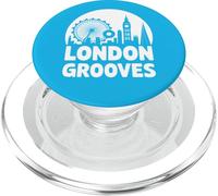 London Grooves City Music Skyline Art PopSockets PopGrip pour MagSafe