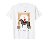 London Guard Cheval Union Jack British Heritage Souvenir T-Shirt