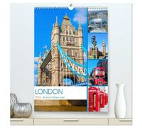 London ist eine Reise wert (hochwertiger Premium Wandkalender 2026 DIN A2 hoch), Kunstdruck in Hochglanz: fotografisches Kaleidoskop von London