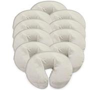 London Linens Lot de 10 housses de massage en flanelle 100% coton extra épais de qualité supérieure (naturel)