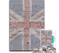 London Map Puzzle À Motif 1000pcs (38x26cm) Défi | Profitez de ce défi puzzle adulte pendant les soirées d’hiver, pour un moment calme.