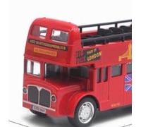 London Modèle de Voiture Bus, London Modèle de Voiture Rouge en Alliage，Jouet de Bus pour Enfant,Jouet de Pull Back Bus,Les GarçOns Et Les Filles 'Jeu é Ducatif, Cadeau De FêTe d'anniversaire-A