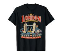 London Pigeon, Fun Iconic Tower Bridge et Tamise T-Shirt Graphique avec Valeur