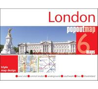 London PopOut Map - 3 pop up maps in 1 pocket size format: pop up city map and tube map of London