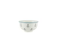 London Pottery Service de table 7 pièces en porcelaine pour 1 personne, assiettes et bols en porcelaine, théière pour thé de l'après-midi, vaisselle classique pour le dîner (chat, bol à riz)