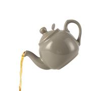 London Pottery Théière rustique avec infuseur, en céramique, gris, 2 tasses (600 ml)