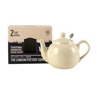 London Pottery Théière rustique avec infuseur, en céramique, ivoire, 2 tasses (600 ml) [produit importé parallèle]