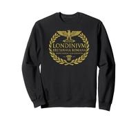 London Roman Brittany Since 46AD Aigle Latin Vieilli Gold Print Sweatshirt