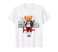 London Royal Teddy Bear Bad Boy Illustration Graphique Anime T-Shirt Graphique avec Valeur