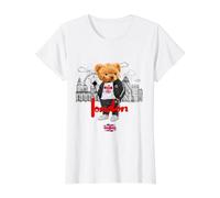 London Royal Teddy Bear Bad Boy Illustration Graphique Anime T-Shirt Graphique avec Valeur