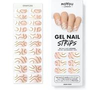London Semi Cured Gel Nail Strips - 20 Pcs. Christmas Nail Wraps For Salon-Quality Manicure - Works With Any Uv Nail Lamp - Easy To Apply, Trim, & Remove Gel Nail Stickers