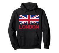 London Skyline UK UK Union Jack Souvenir de l'Angleterre Sweat à Capuche