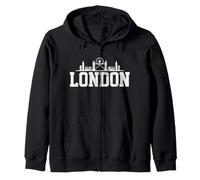 London Skyline UK UK Union Jack Souvenir de l'Angleterre Sweat à Capuche