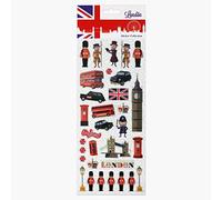London Stickers for Children, Kids, Toddlers, Adults - Scrapbook Craft Decorating Activities and Party Bag Filler Favours - Fun Cool Cute Sticker Pack for Boys Girls