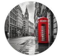 London Straße Szene Puzzle Rond 1000 Pièces Gebäude Enfants Classiques Encastrement Parfait Qualité Premium Activité Kunstistique Ludique ÉduLes chatsive 1000pcs (67.5x67.5cm)