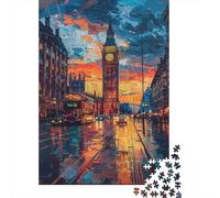 London Street Scène 1000 Pièces Stock De Cartes Premium Puzzle Classique Adolescents Fans 12-18 Ans Entraînement du Cerveau Joyeux Cadeau Le 38x26cm/1000pcs