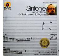 London Symphony Orchestra Krzysztof Penderecki - Sinfonie und Anaklasis für Streicher und Schlagzeug. London Symphony Orchestra Krzysztof Penderecki Stereo