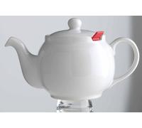 London Teapot Company-Chatsford 4-Cup Teapot with One Red Filter, White
