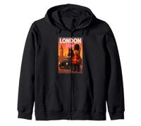 London Teddy Bear King Guard with Royal Horse & Classic Car Sweat à Capuche
