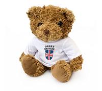 London Teddy Bears Drapeau Union Jack - Ours en Peluche Mignon Doux - Cadeau pour Fan Britannique