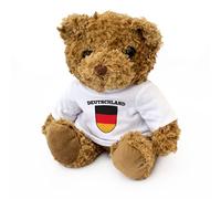London Teddy Bears Ours en Peluche avec Drapeau Allemand - Mignon et câlin - Cadeau pour Fan de l'Allemagne