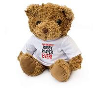 London Teddy Bears Ours en Peluche Doux et Mignon avec Inscription « Greatest Rugby Player Ever »