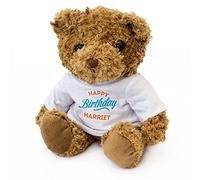 London Teddy Bears Ours en Peluche Doux et Mignon avec Inscription « Happy Birthday Harriet »