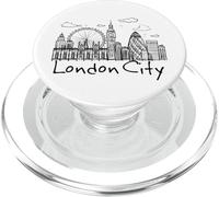 London Tee Shirts, I Love London, London Skyline Landmarks PopSockets PopGrip pour MagSafe