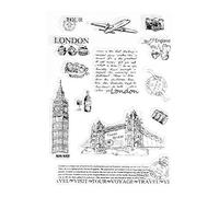 London Tower Tampon transparent en silicone transparent pour journal intime, scrapbooking et création