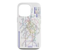 London UK Metro Train Railway - Carte de Route Souvenir Europe Coque pour iPhone 13 Pro