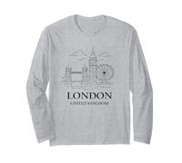 London United Kingdom Minimalist City Travel Souvenir Manche Longue