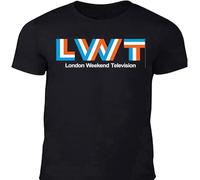 London Weekend Television TV Lwt Logo T-Shirt Retro BBC Vintage Regional 1970S B Black Manches Courtes(XX-Large)
