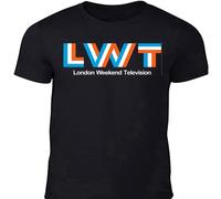 London Weekend Television TV Lwt Logo T-Shirt Retro BBC Vintage Regional 1970S Men's Man Black 3XL