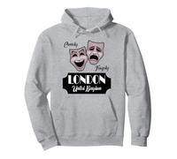 London West End Musicals Comédie Tragédie Thespian Masque Sweat à Capuche