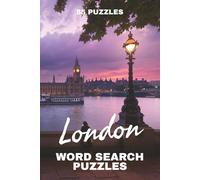 London Wordsearch Puzzle Book: Large Print, Capital City, England, UK, Word Search, Tourist, Gift, Travel, Birthday, Christmas, 6X9, 55 Puzzles, Paperback