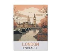 Londres Angleterre,Puzzles 1000 Pièces Puzzles pour Adultes, Jeux Intellectuels Éducatifs Décoration De La Maison Soulagement du Stress Ensembles De Jouets pour La Famille(50x70cm)-FM26