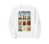 Londres Angleterre Voyage British Vintage UK Vacation Tourist Sweatshirt