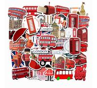 Londres autocollants bus rouge London autocollants Voyage autocollant vsco pour valises cahiers mac ordinateur portable autocollants drapeaux Royaume-Uni Angleterre Angleterre réseau bus
