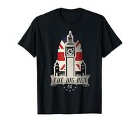 Londres, Big Ben, Angleterre, Souvenir, British Tower, Royaume-Uni T-Shirt