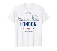 Londres City Voyage Royaume-Uni T-Shirt Graphique avec Valeur