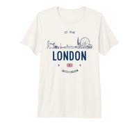 Londres City Voyage Royaume-Uni T-Shirt Haut de Gamme
