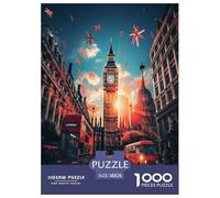 Londres Cityscape Puzzles 1000 Pieces Cadeau Unique Jeu Éduchatif Défi Jouet À De Qualité Supérieure Peinture Art pour Adultes Et Enfants 38x26cm/1000pcs