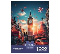 Londres Cityscape Puzzles De 1000 Pièces pour Adultes Classiques pour Jeux Et Activités Familiales Stimulantes, DécoRation D'intérieur 38x26cm/1000pcs